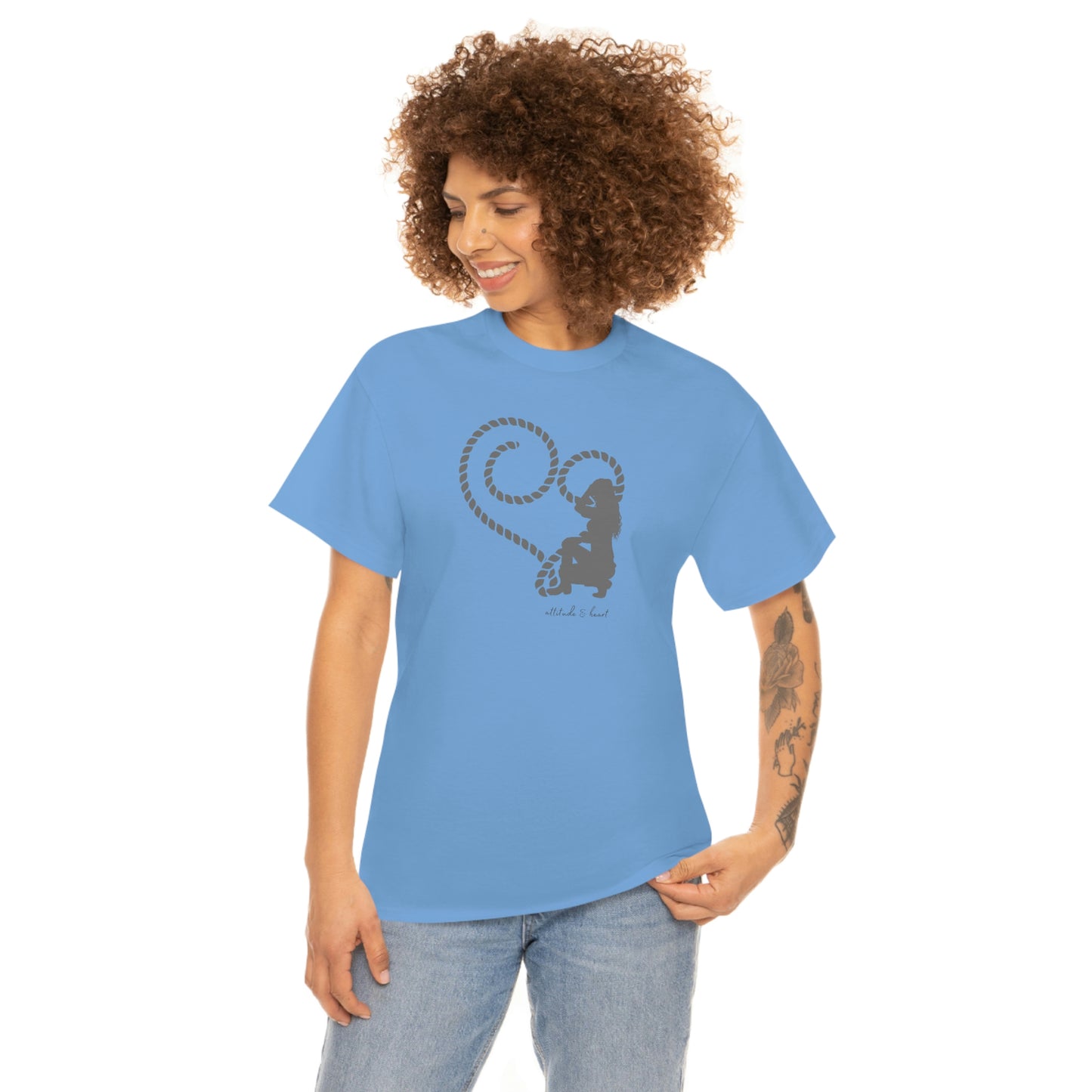"Attitude & Heart" Unisex Heavy Cotton Tee
