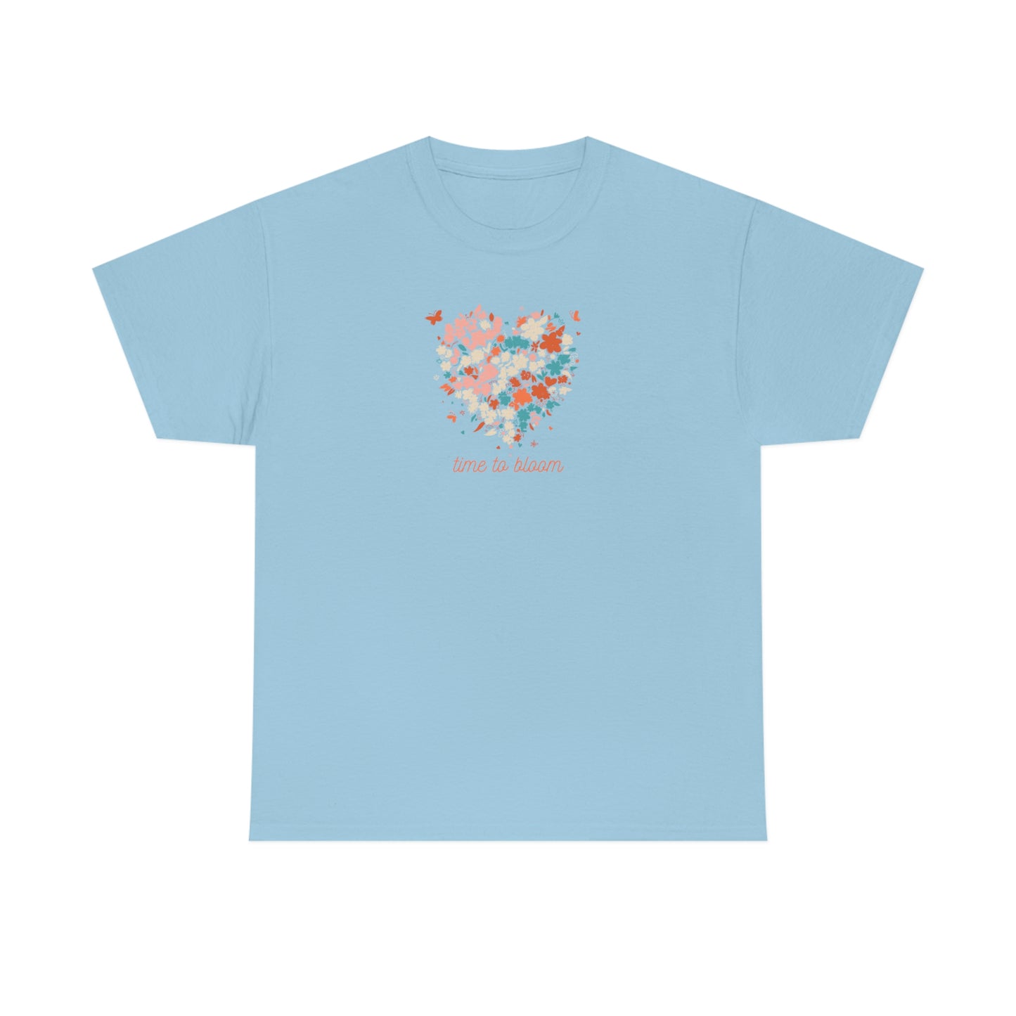 "Time to Bloom" Unisex Heavy Cotton Tee