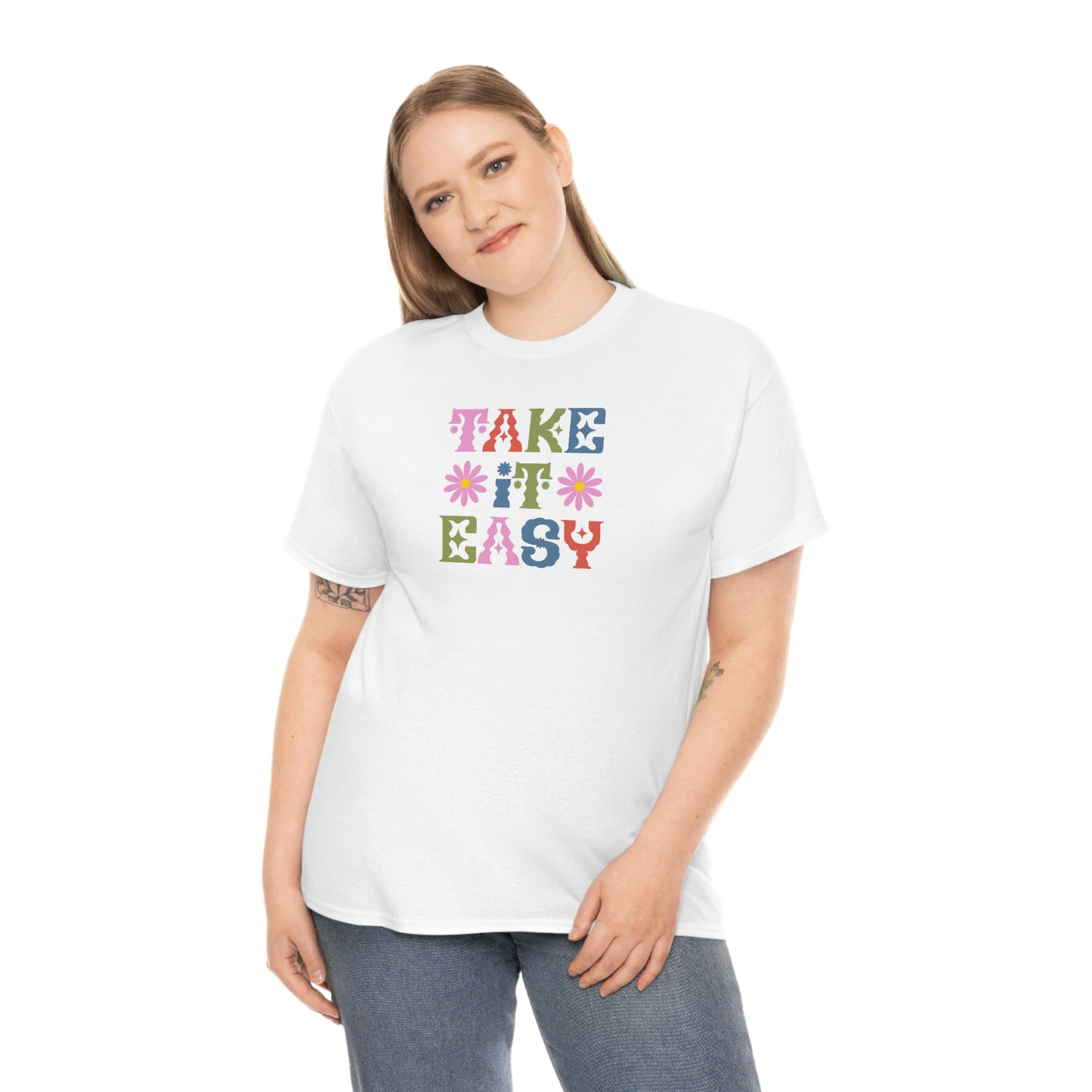 "Take It Easy" Unisex Heavy Cotton Tee