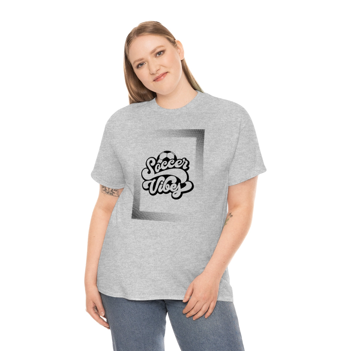 "Soccer Vibes" Unisex Heavy Cotton Tee