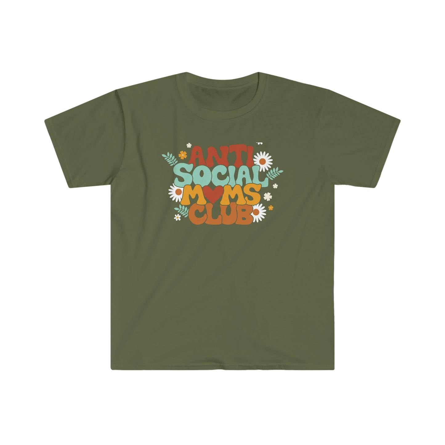 "Anti Social Moms Club" Unisex Softstyle T-Shirt