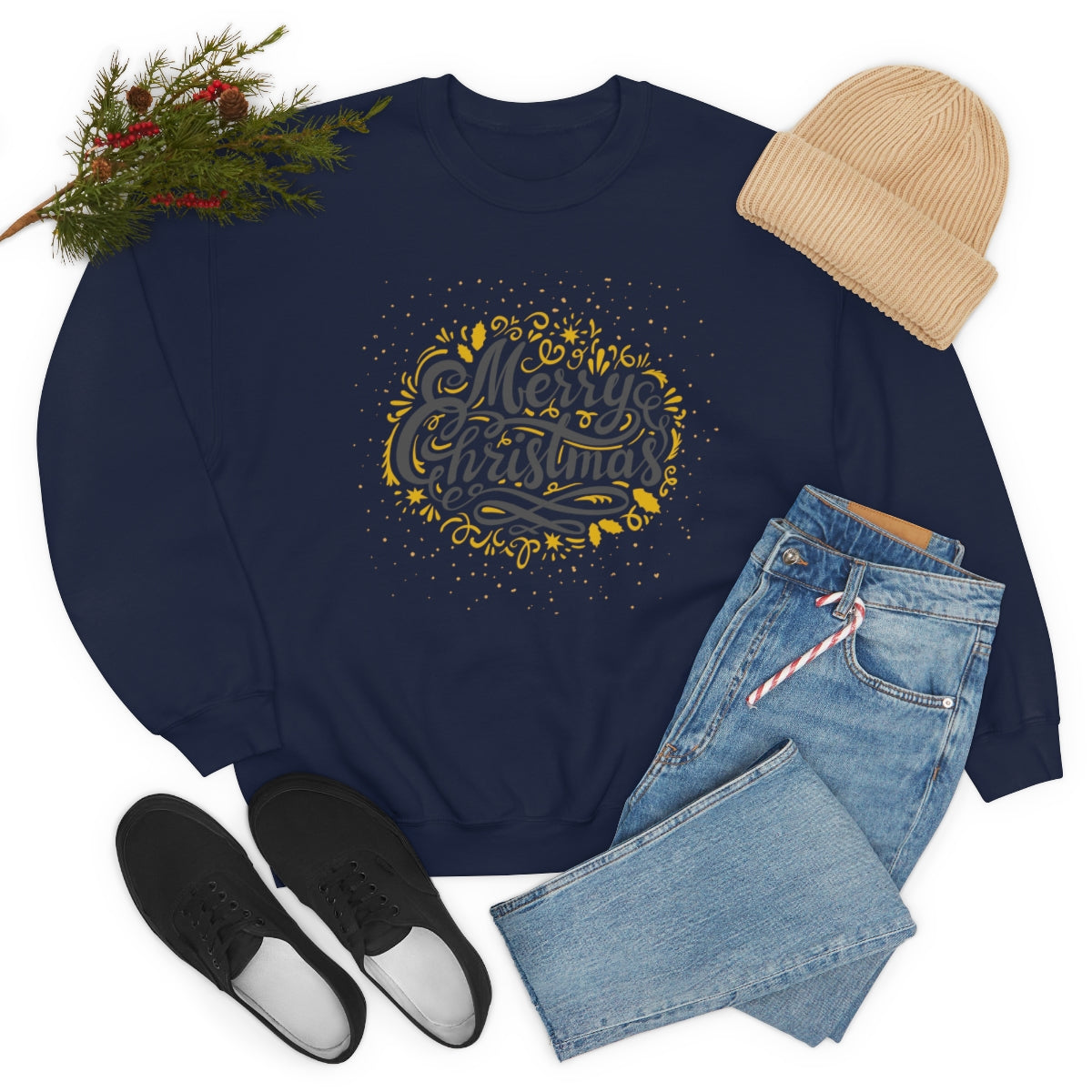 "Merry Christmas" Unisex Heavy Blend™ Crewneck Sweatshirt