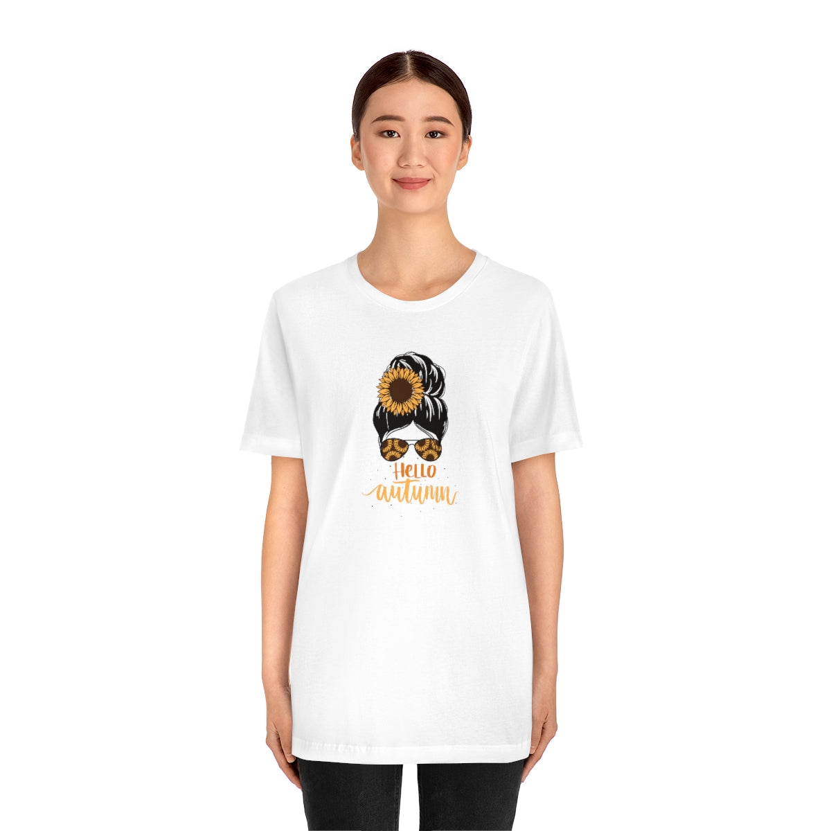 "Hello Autumn" Unisex Jersey Short Sleeve Tee