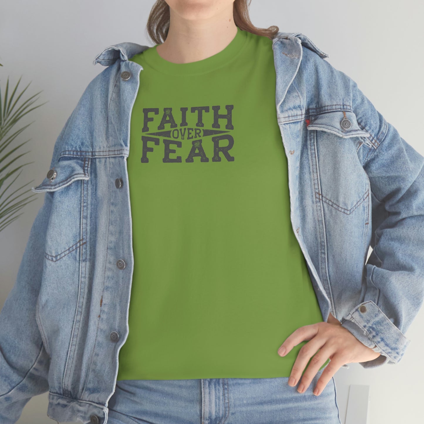 "Faith Over Fear" Unisex Heavy Cotton Tee