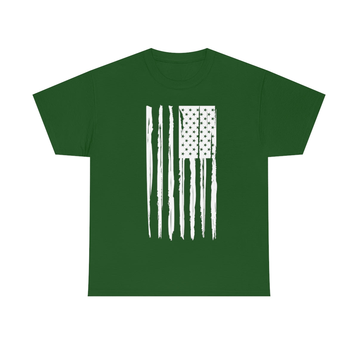 "White Vertical Flag" Unisex Heavy Cotton Tee