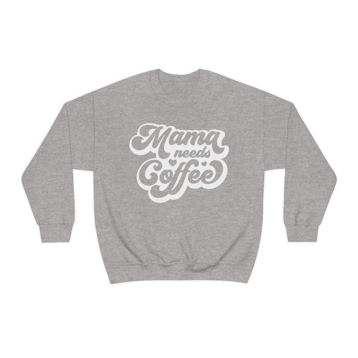 "Mama Needs Coffee" Unisex Heavy Blend™ Crewneck Sweatshirt