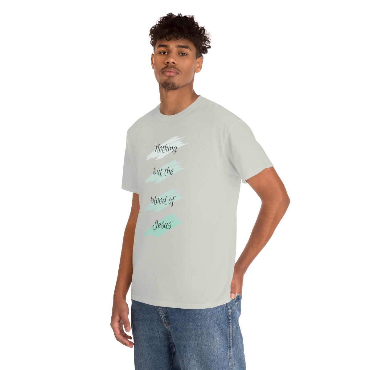 Nothing But the Blood Mint Unisex Heavy Cotton Tee