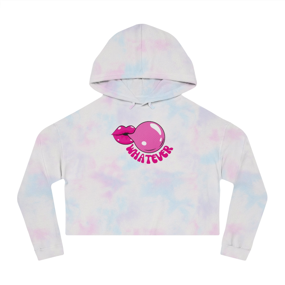 "Whatever" Women’s Cropped Hooded Sweatshirt