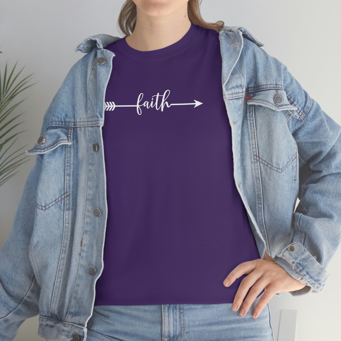 "Faith Arrow" Unisex Heavy Cotton Tee
