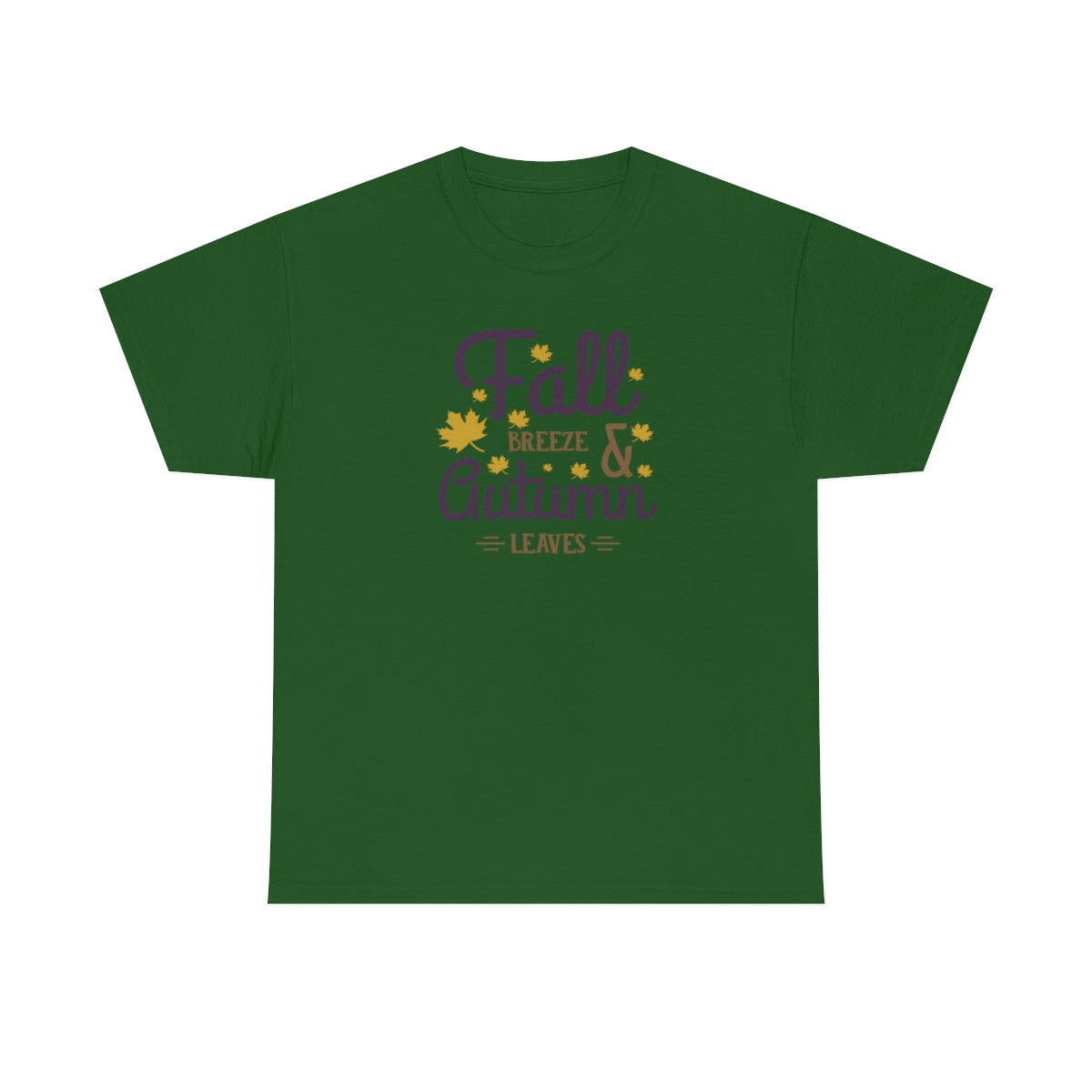 "Fall Breeze And Autumn Leaves" Unisex Heavy Cotton Tee