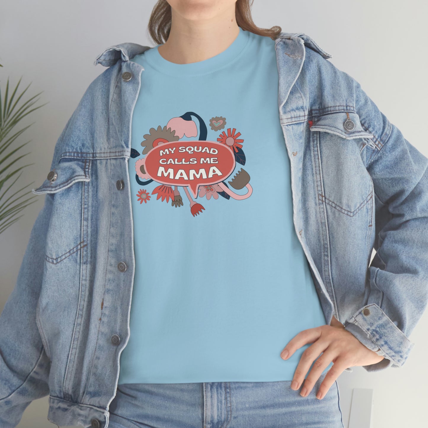 "My Squad Calls Me Mama" Unisex Heavy Cotton Tee