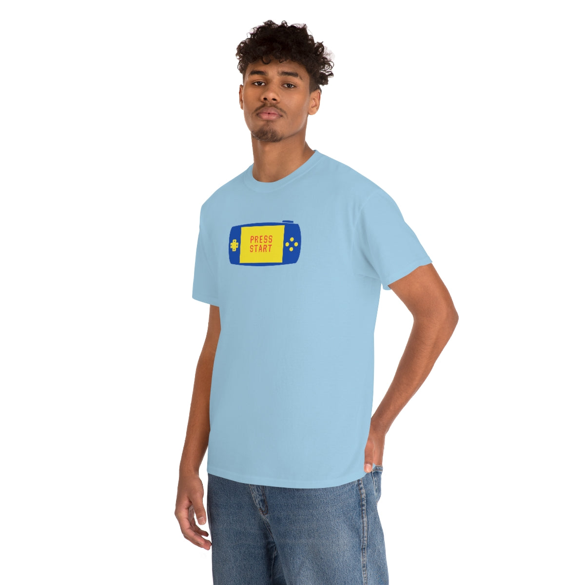 "Press Start" Unisex Heavy Cotton Tee