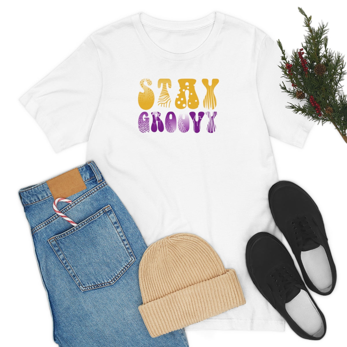 Stay Groovy Unisex Jersey Short Sleeve Tee
