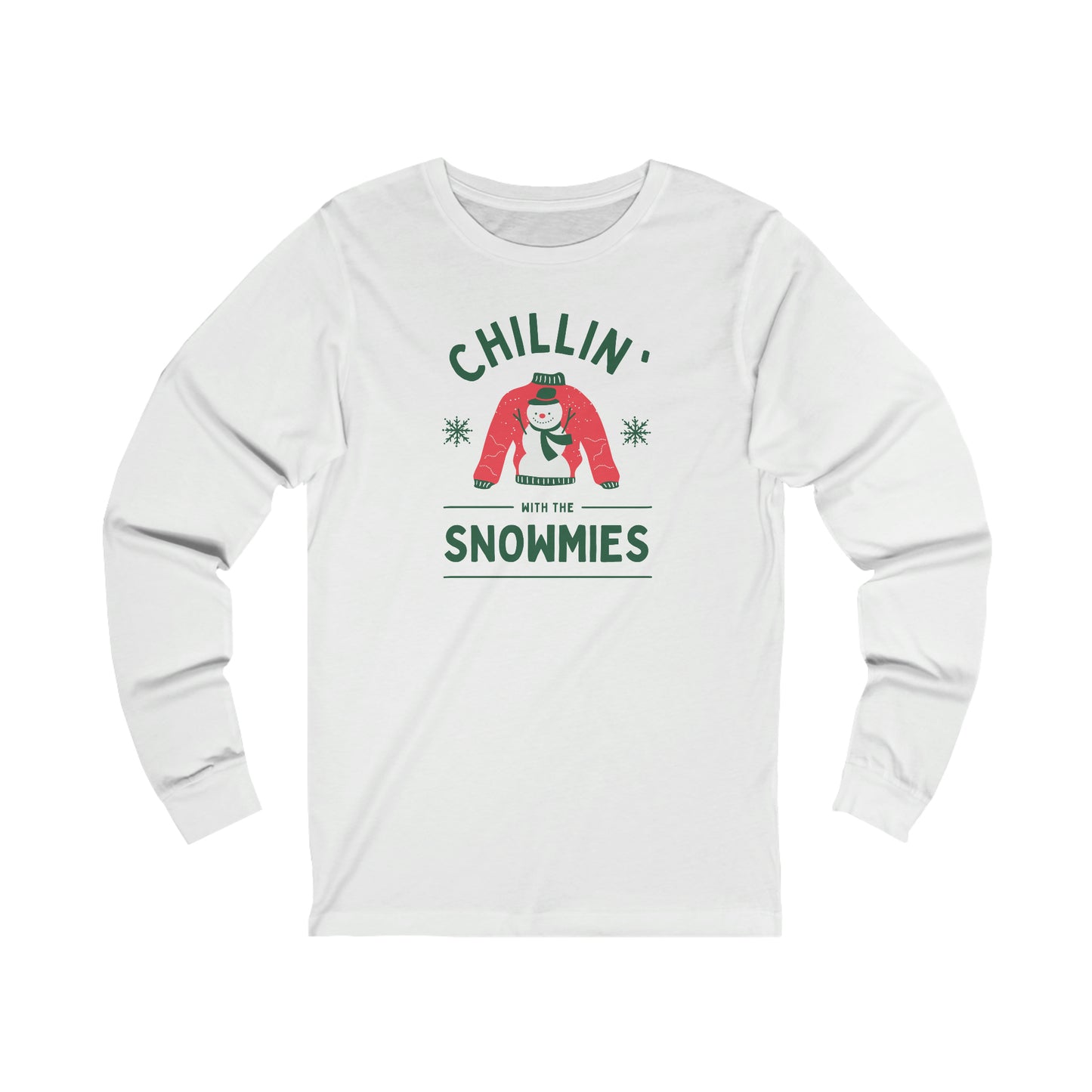 "Chilin With The Snowmies" Unisex Jersey Long Sleeve Tee