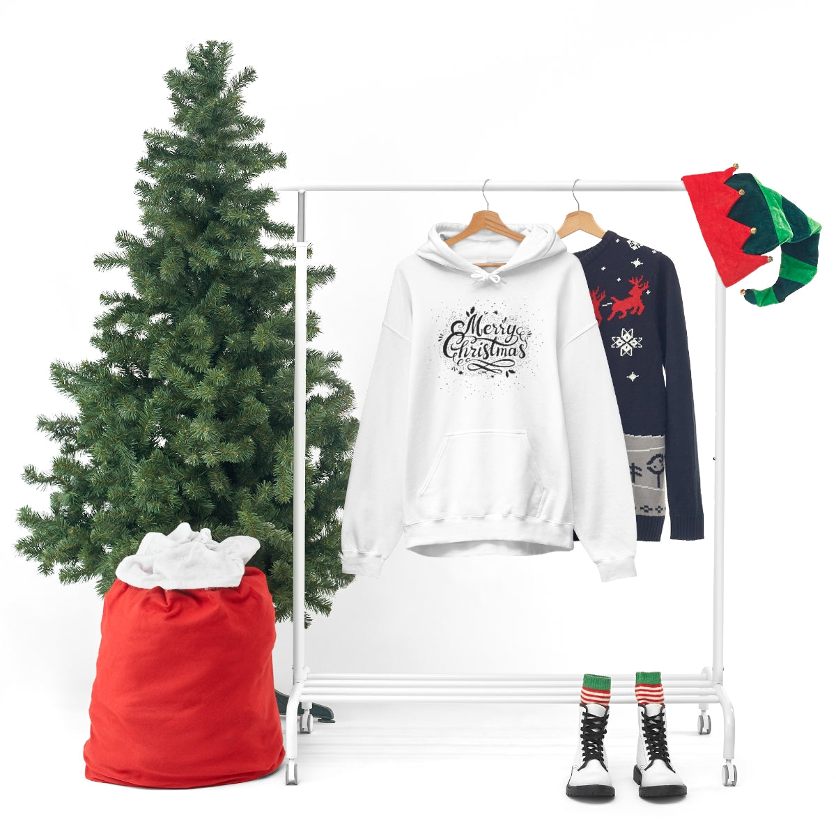 "Merry Christmas" Unisex Heavy Blend™ Hooded Sweatshirt