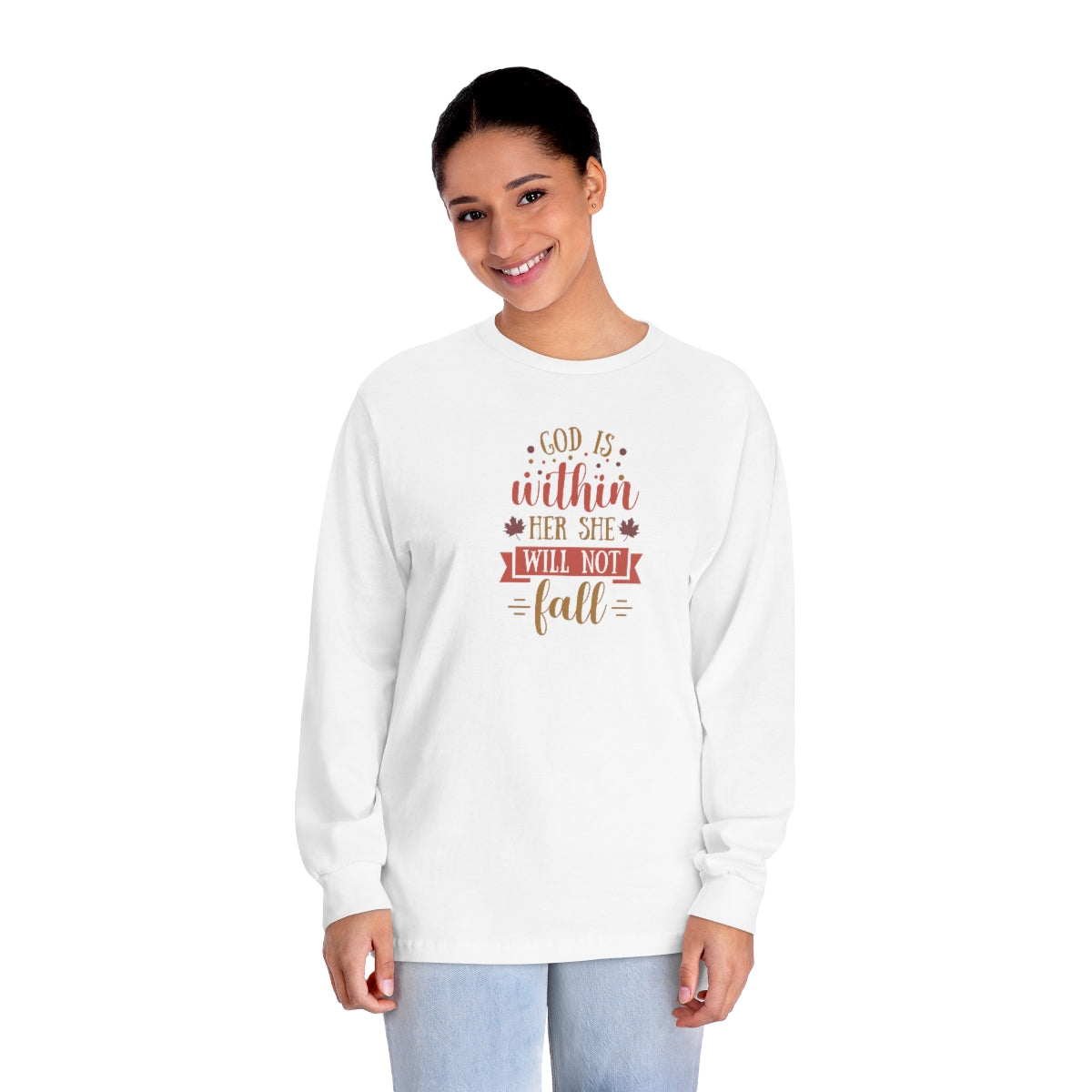 "She Will Not Fall" Unisex Classic Long Sleeve T-Shirt