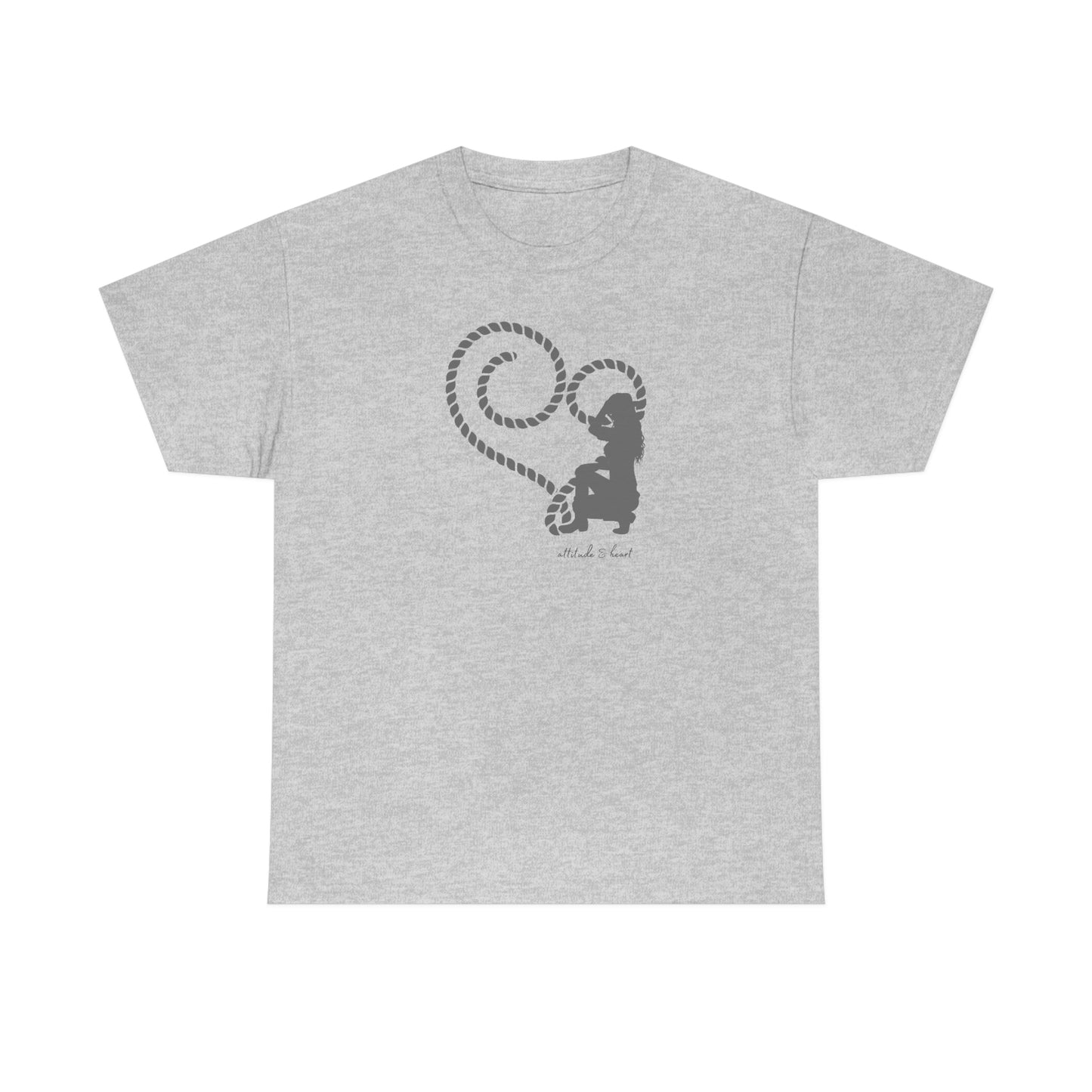 "Attitude & Heart" Unisex Heavy Cotton Tee