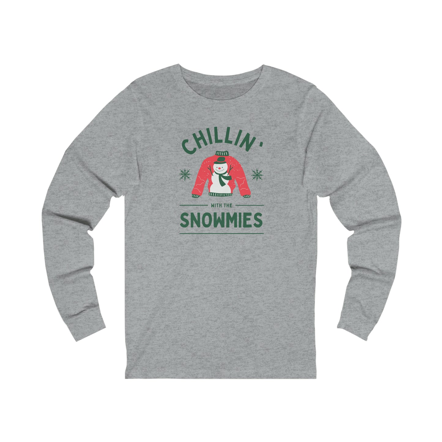 "Chilin With The Snowmies" Unisex Jersey Long Sleeve Tee