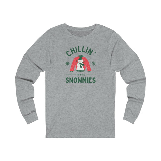"Chilin With The Snowmies" Unisex Jersey Long Sleeve Tee