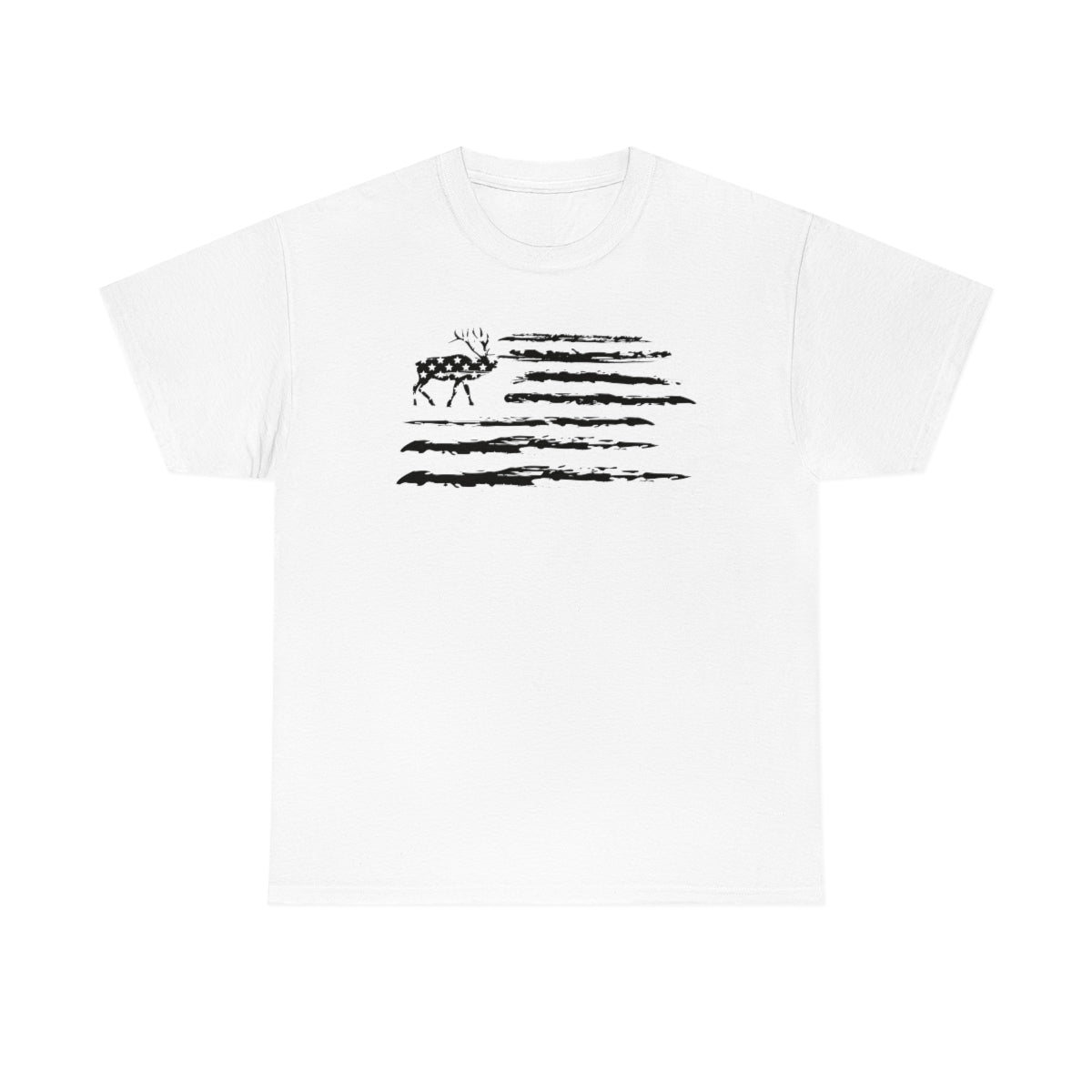 "Black Deer Flag" Unisex Heavy Cotton Tee