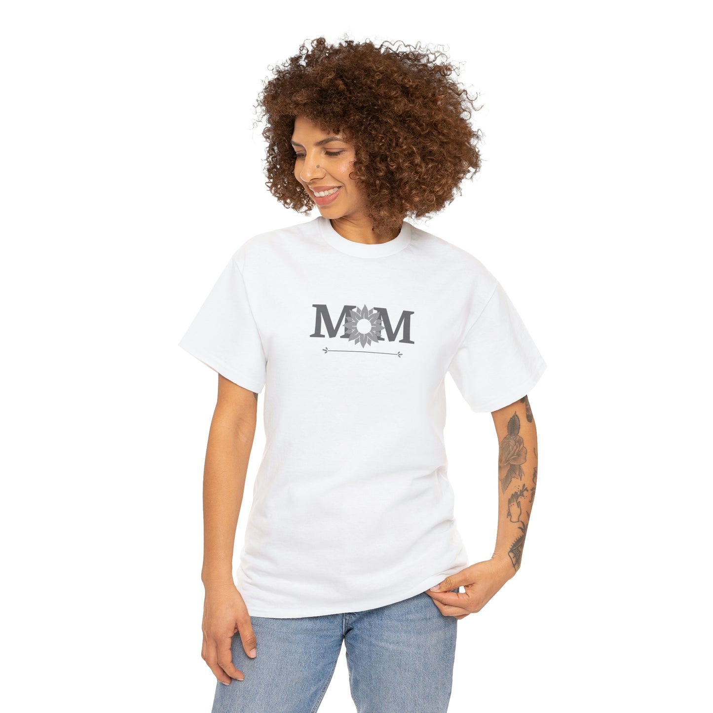 "Mom" Unisex Heavy Cotton Tee