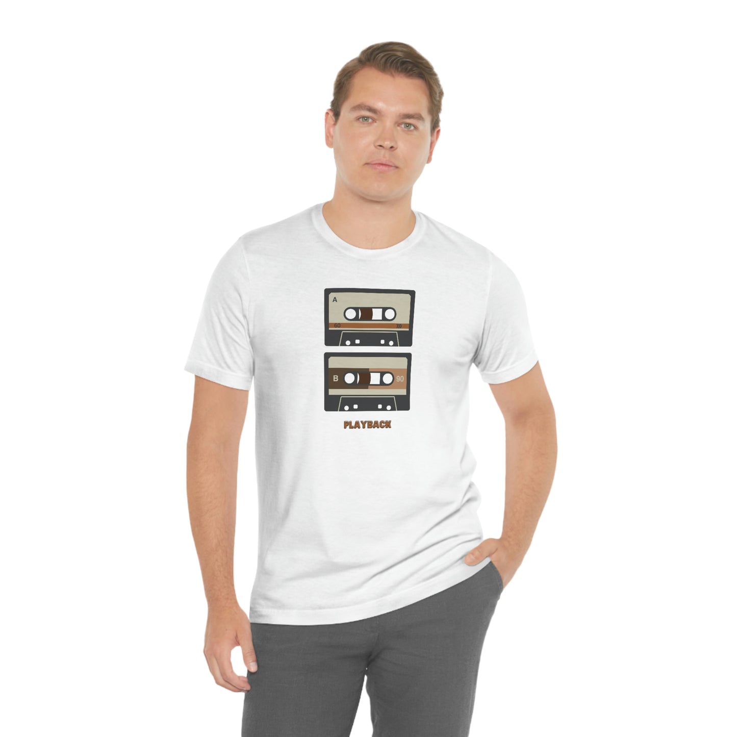 "Playback" Unisex Jersey Short Sleeve Tee