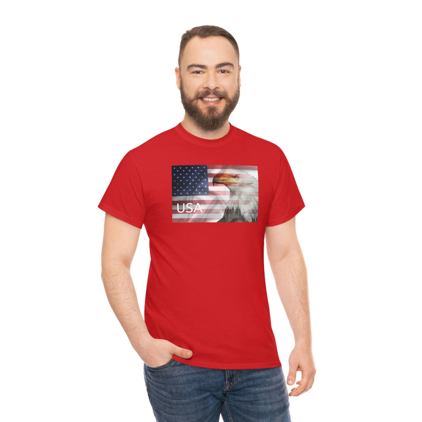 "USA Eagle" Unisex Heavy Cotton Tee