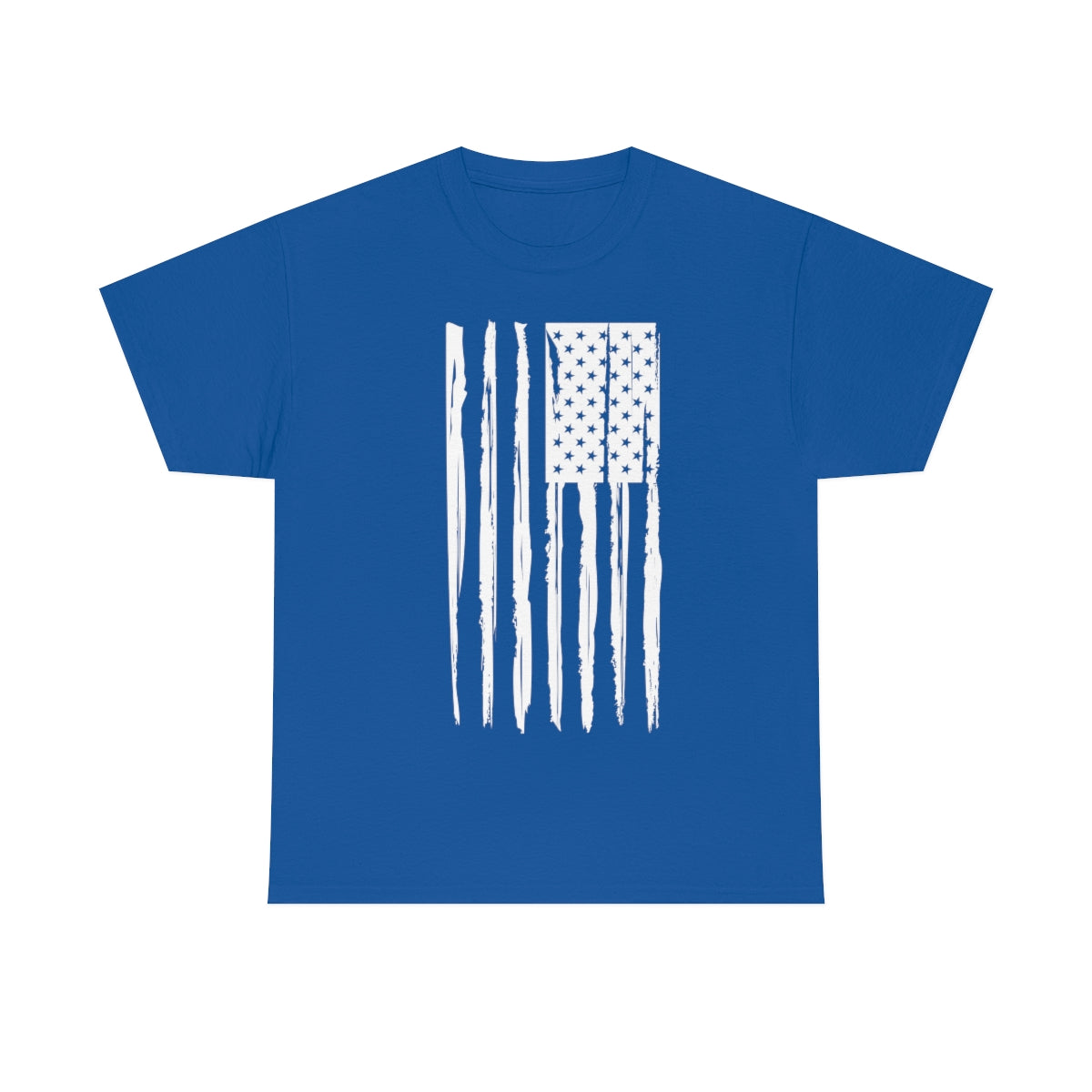 "White Vertical Flag" Unisex Heavy Cotton Tee