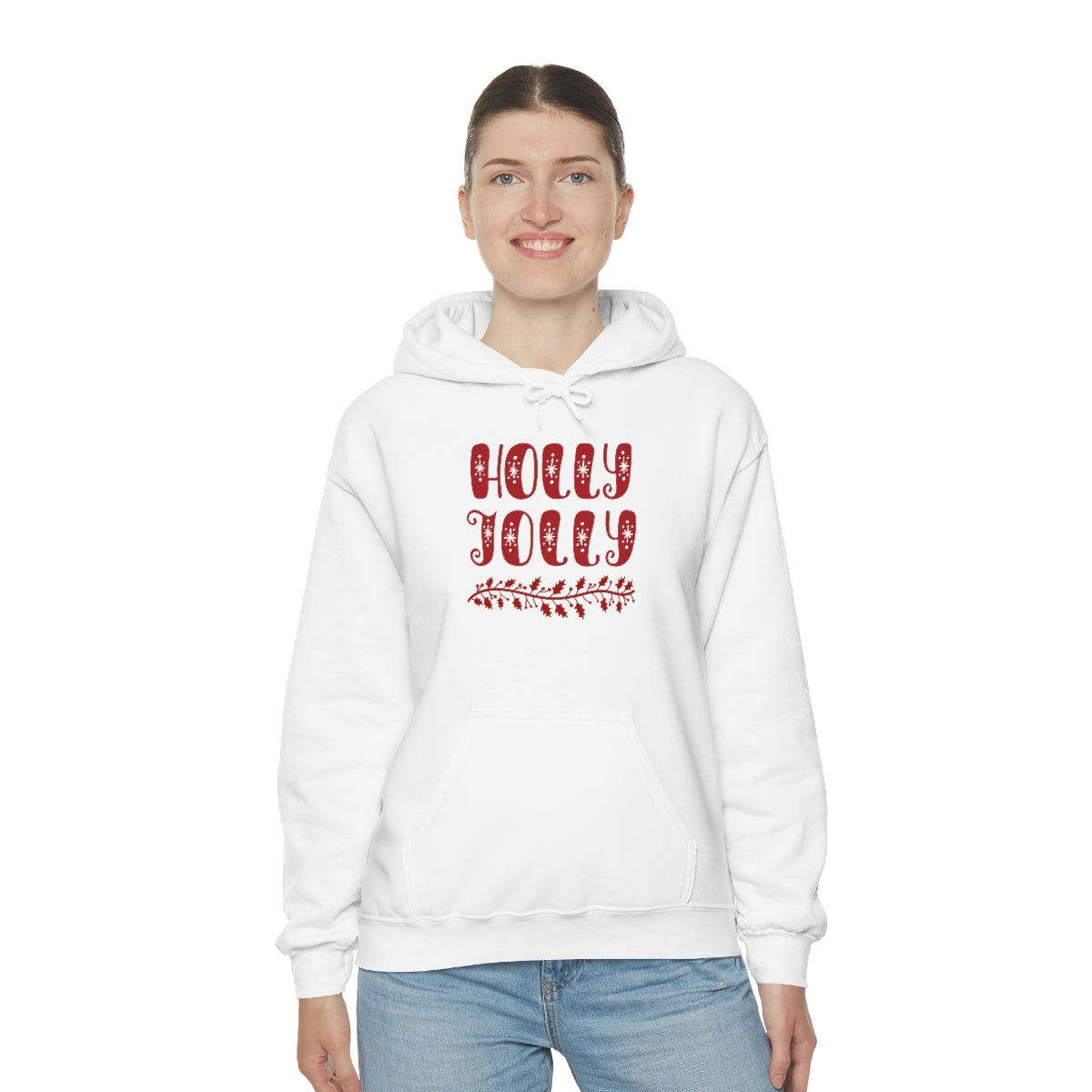 "Holly Jolly" Unisex Heavy Blend™ Hooded Sweatshirt