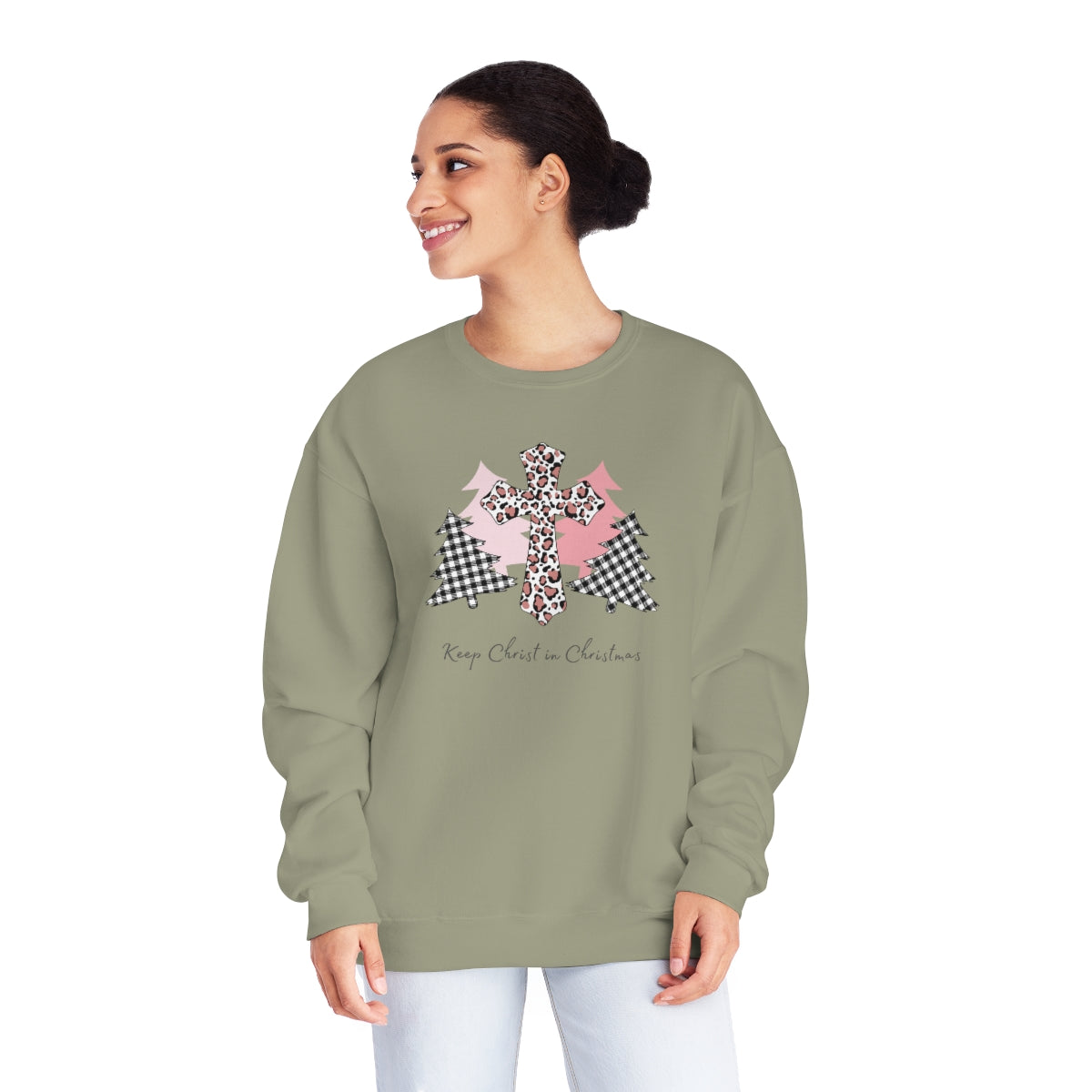 "Keep Christ in Christmas" Unisex NuBlend® Crewneck Sweatshirt