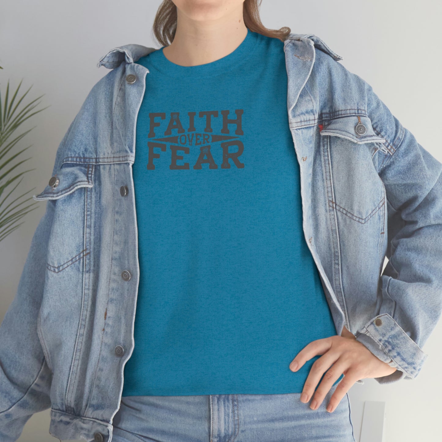 "Faith Over Fear" Unisex Heavy Cotton Tee
