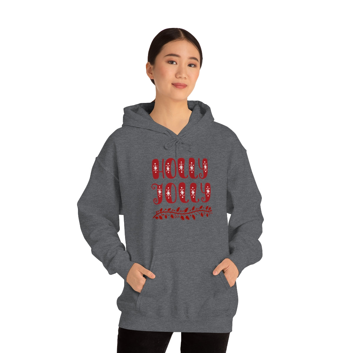 "Holly Jolly" Unisex Heavy Blend™ Hooded Sweatshirt