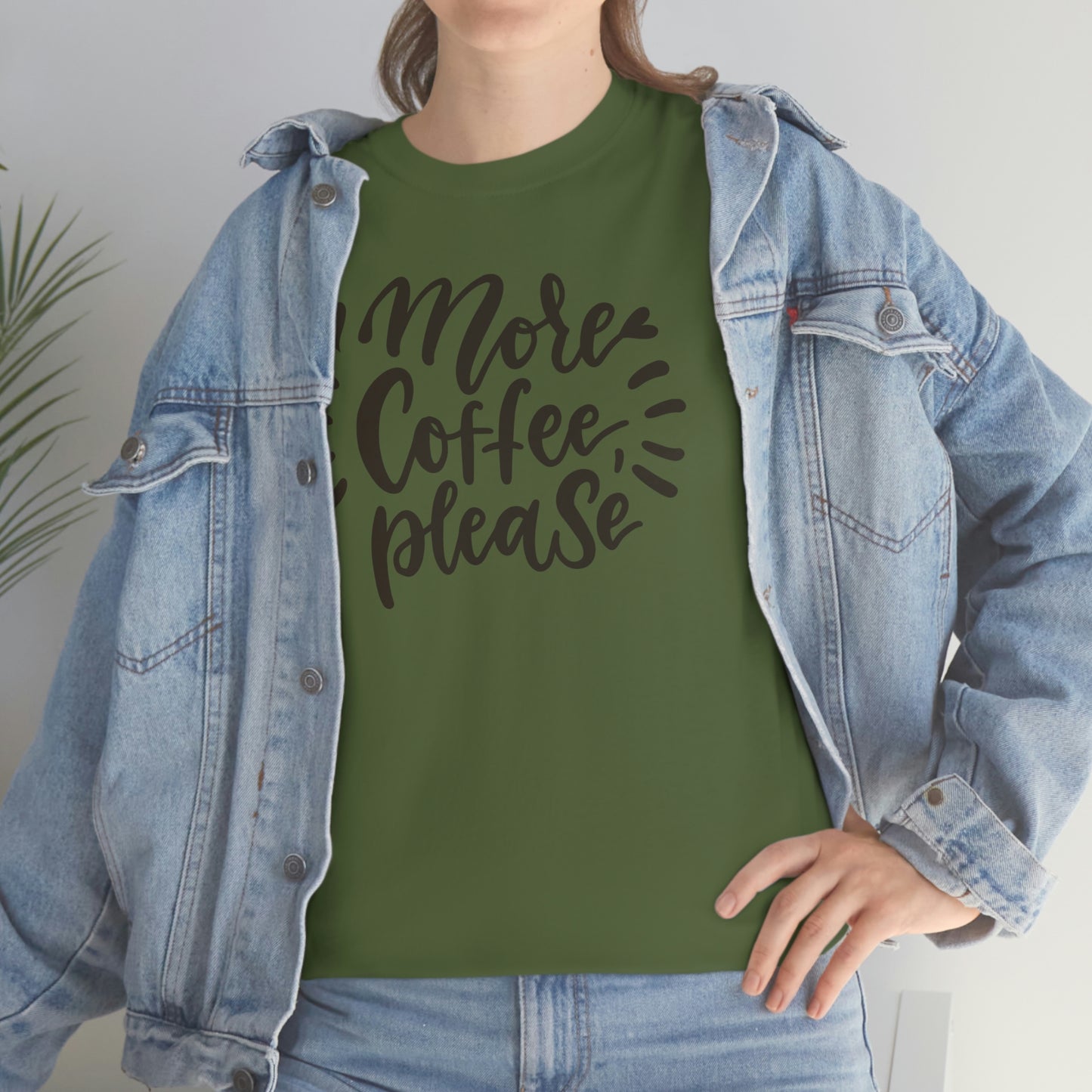 "More Coffee Please" Unisex Heavy Cotton Tee