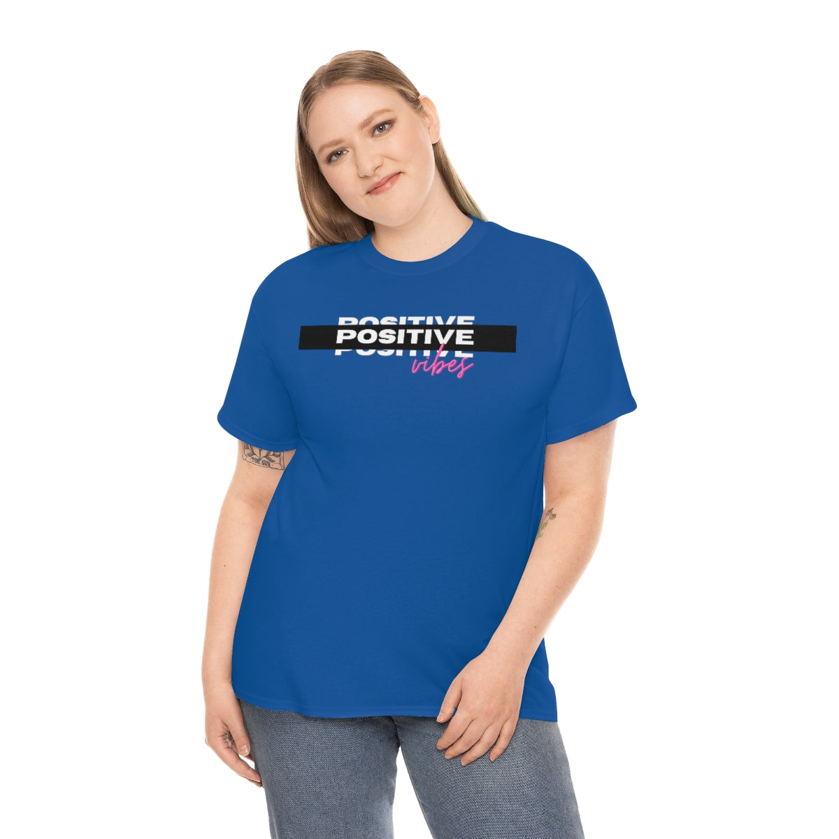 Positive Vibes Unisex Heavy Cotton Tee