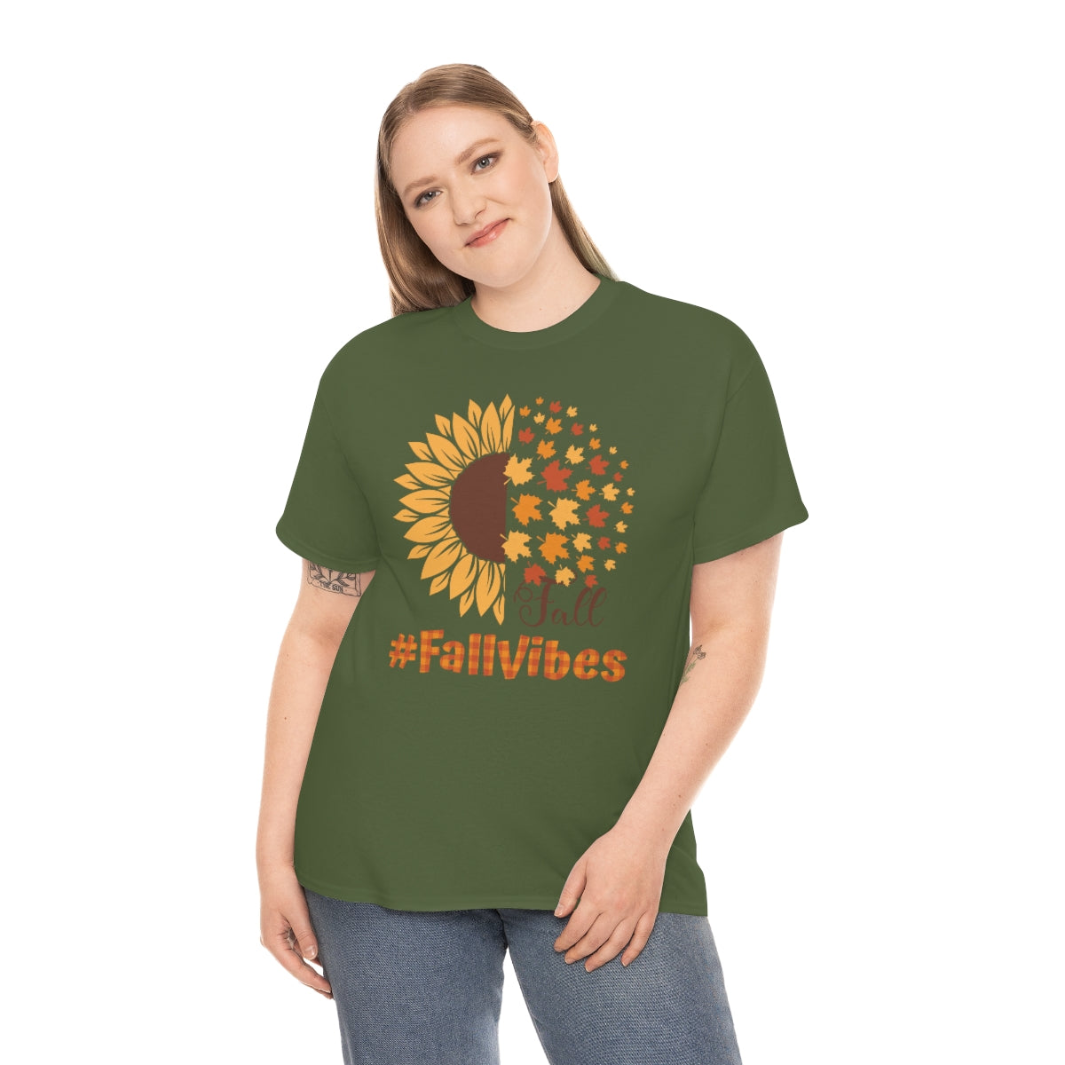 "#FallVibes" Unisex Heavy Cotton Tee