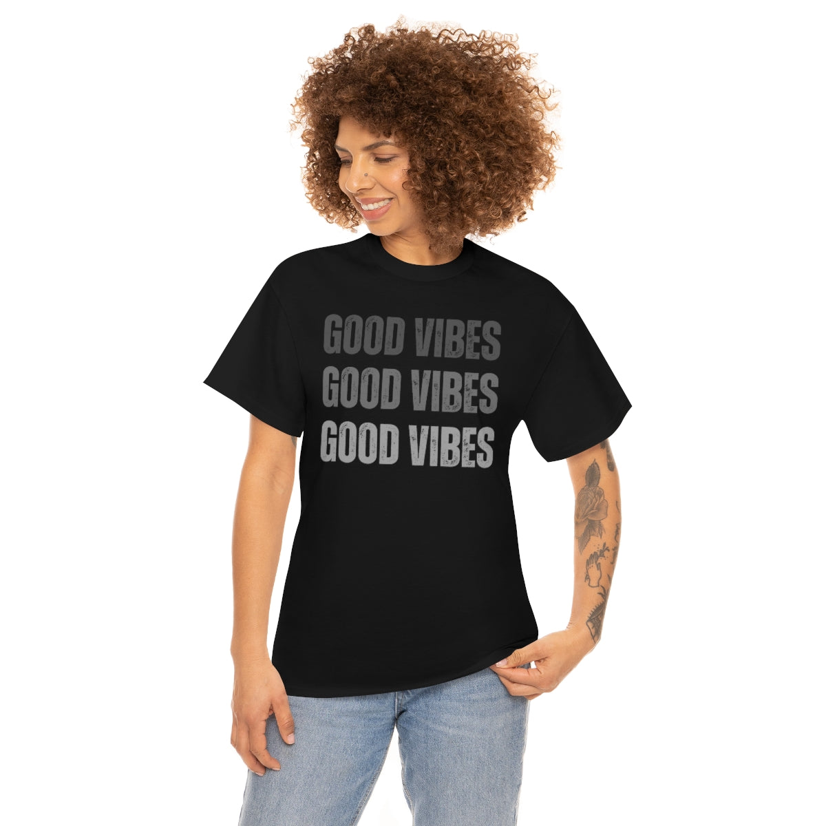 "Triple Good Vibes" Unisex Heavy Cotton Tee