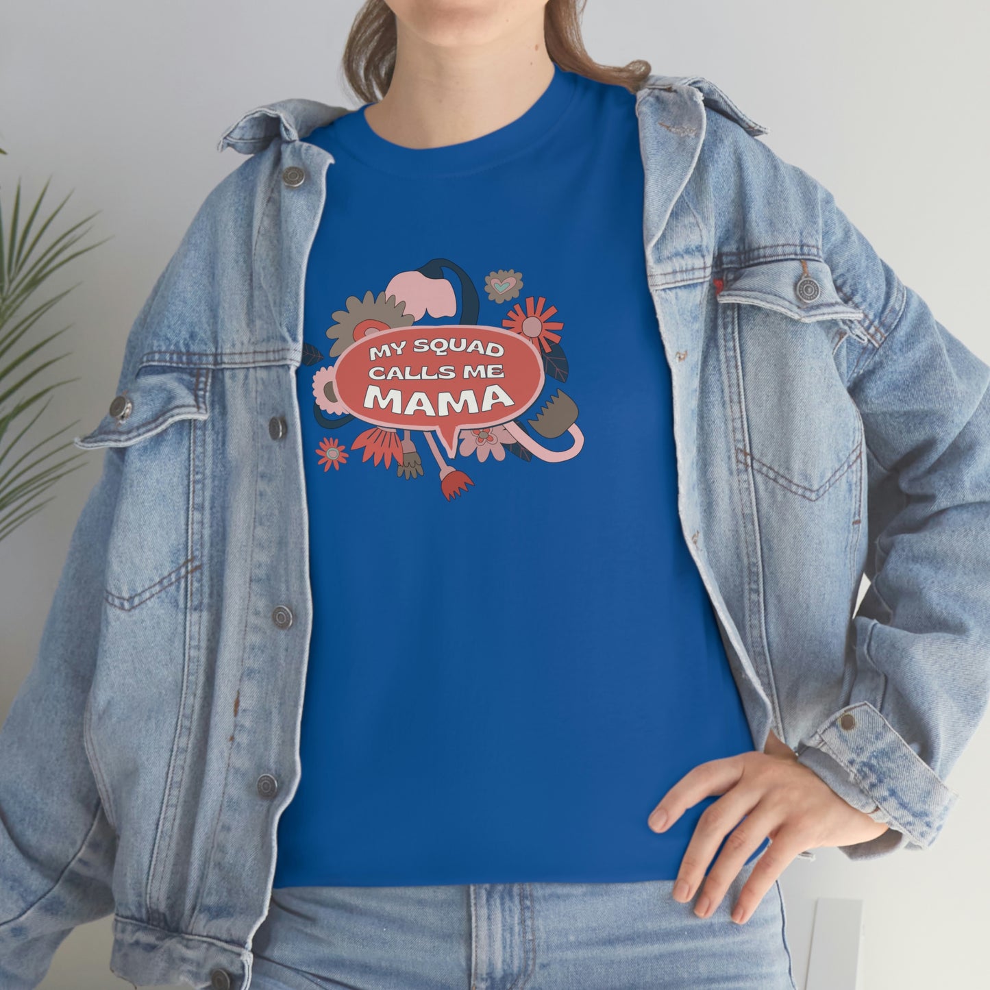 "My Squad Calls Me Mama" Unisex Heavy Cotton Tee