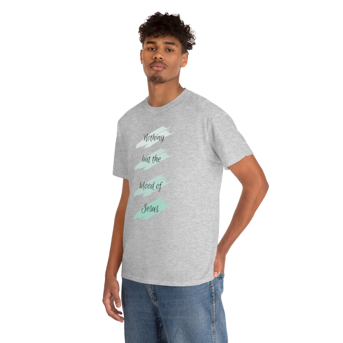 Nothing But the Blood Mint Unisex Heavy Cotton Tee