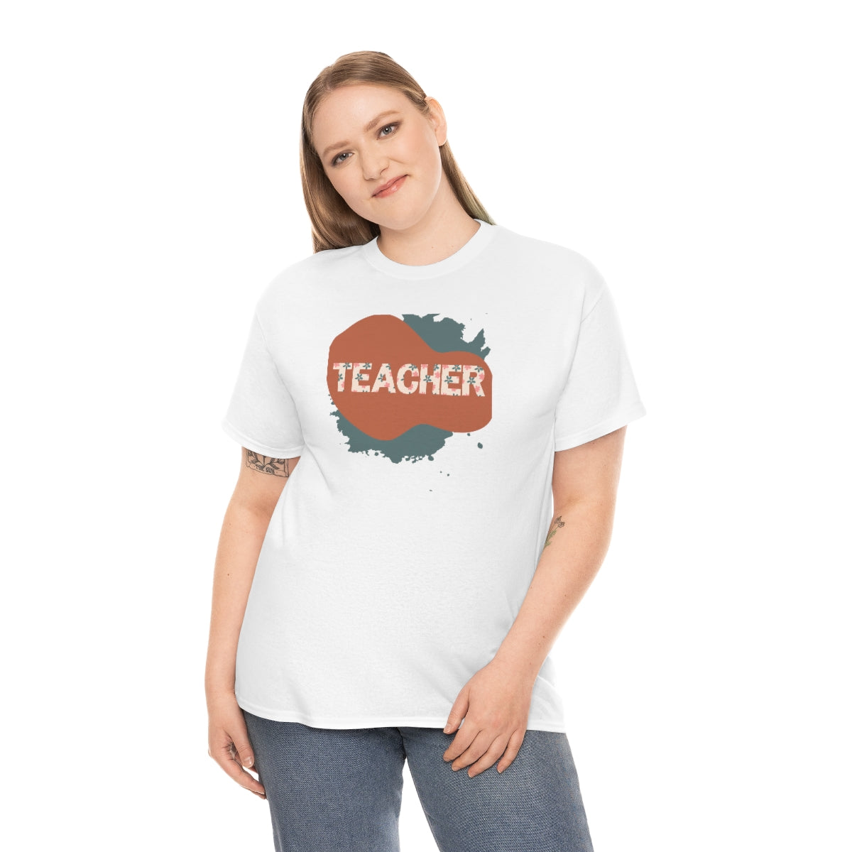 "Teacher" Unisex Heavy Cotton Tee