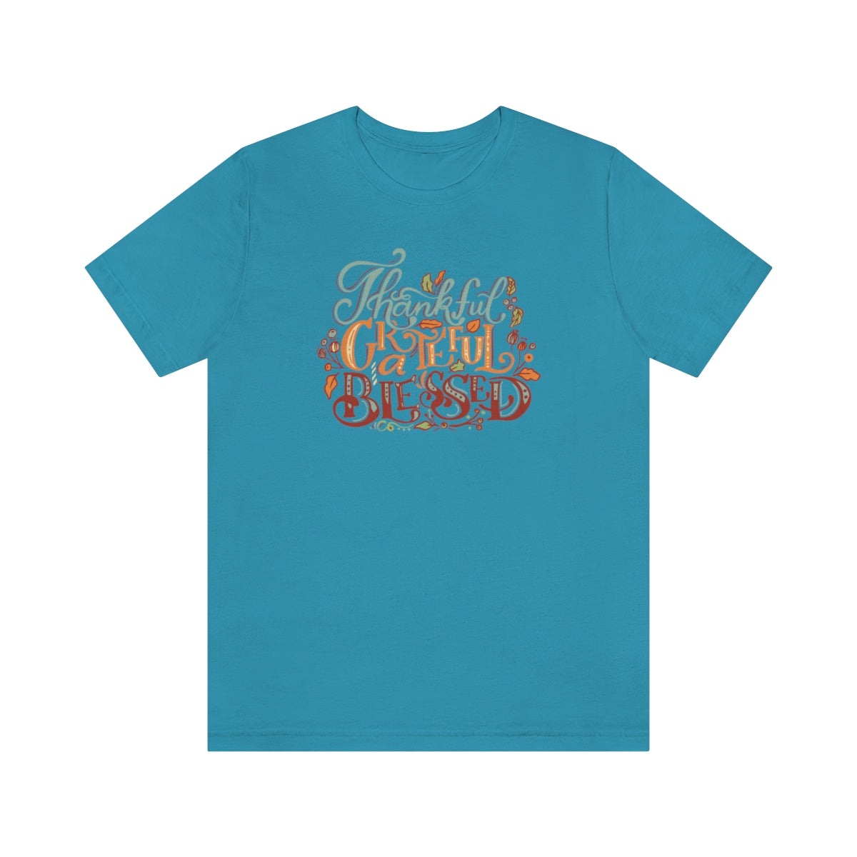 Thankful Grateful Blessed Unisex Jersey Short Sleeve Tee