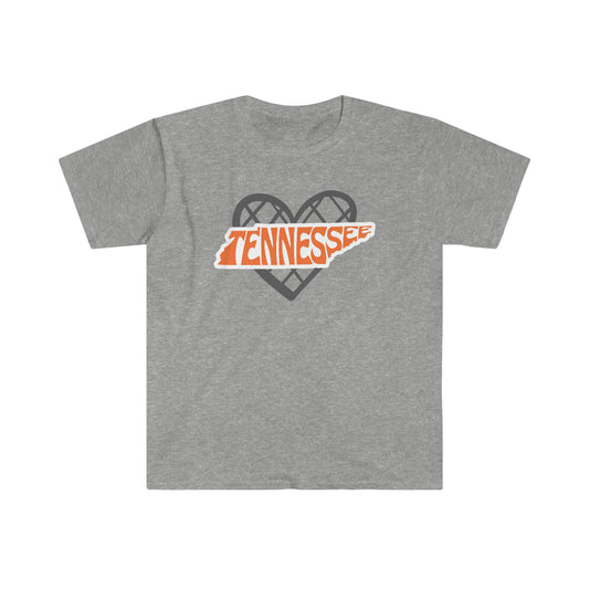 "Tennessee Heart" Unisex Softstyle T-Shirt