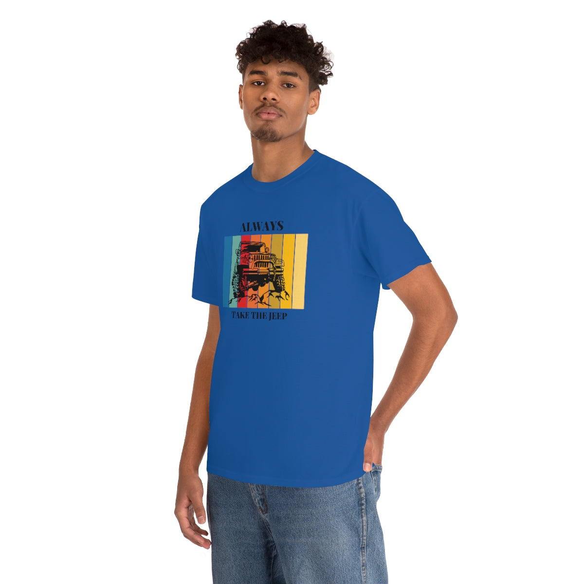 Always Take the Jeep Unisex Heavy Cotton Tee