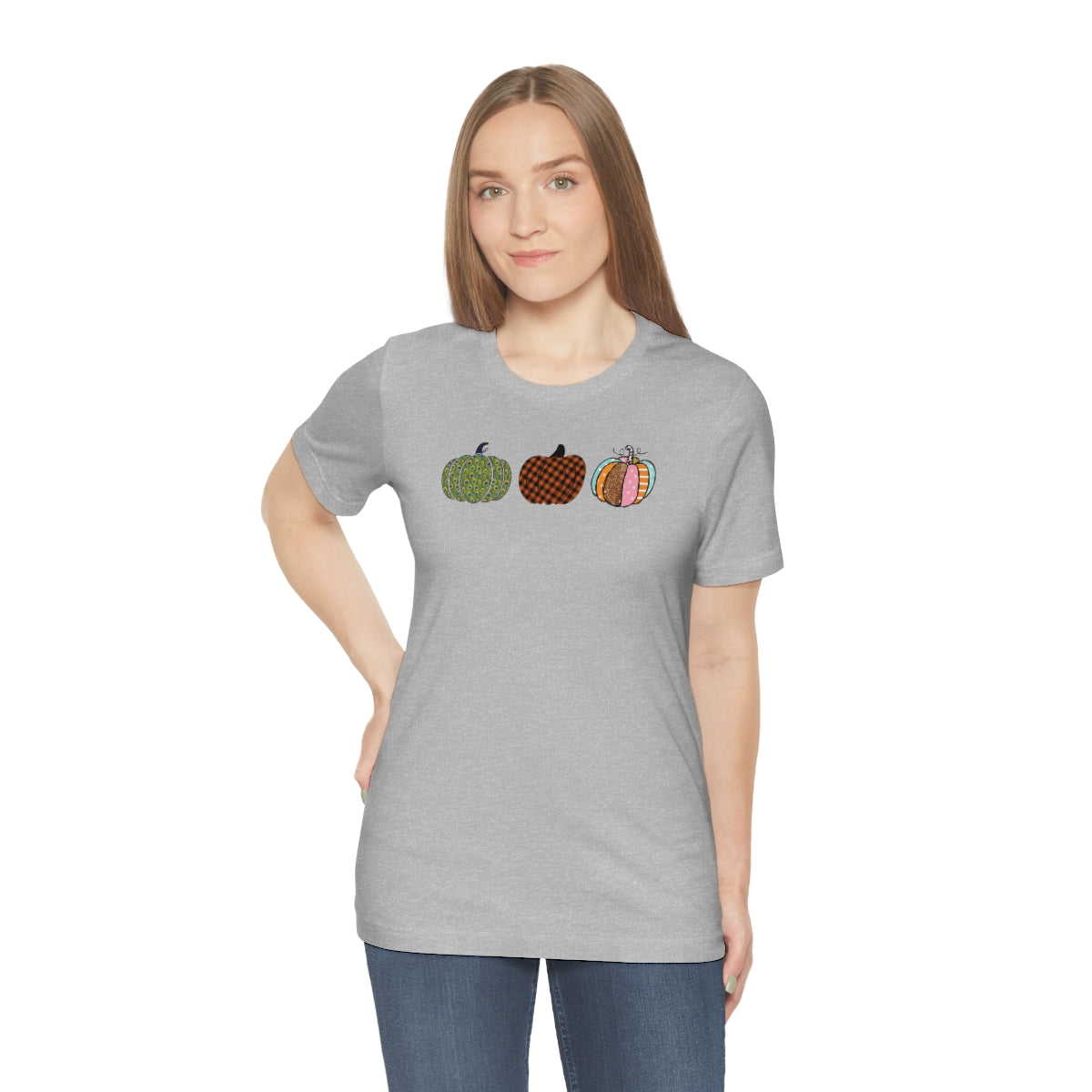 "Triple Pumpkins" Unisex Jersey Short Sleeve Tee