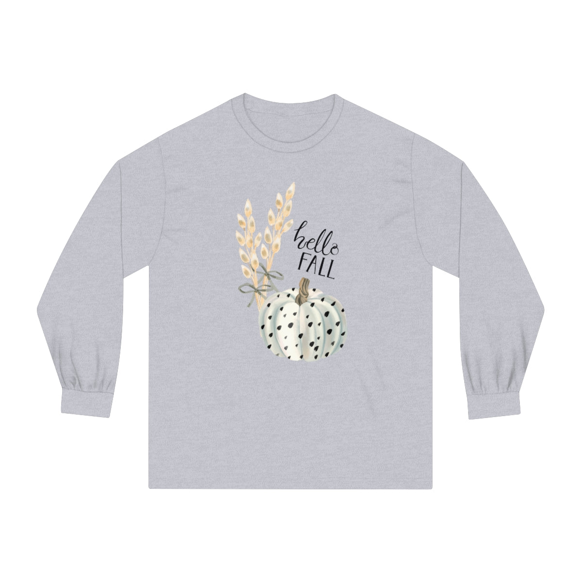 "Hello Fall" Unisex Classic Long Sleeve T-Shirt