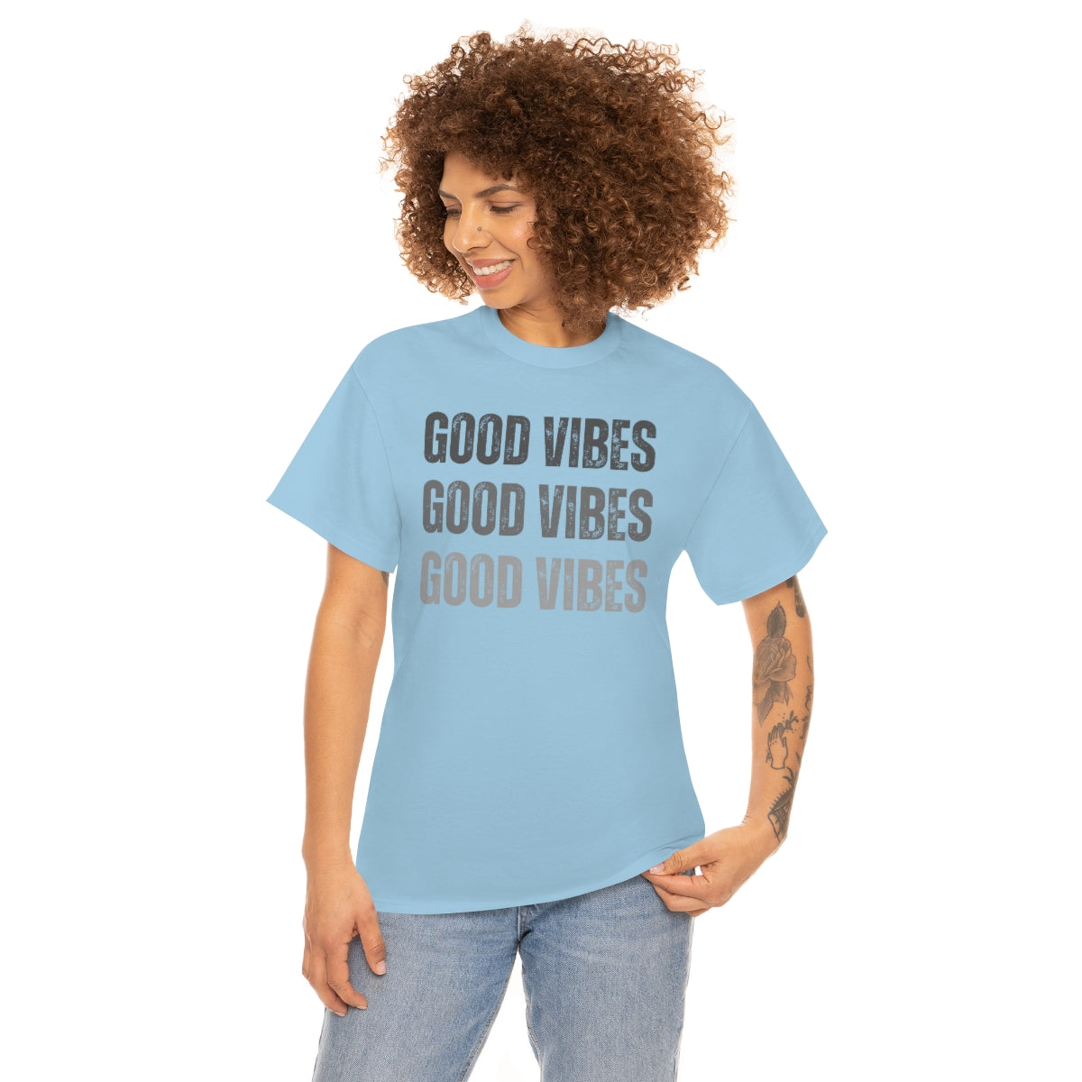 "Triple Good Vibes" Unisex Heavy Cotton Tee