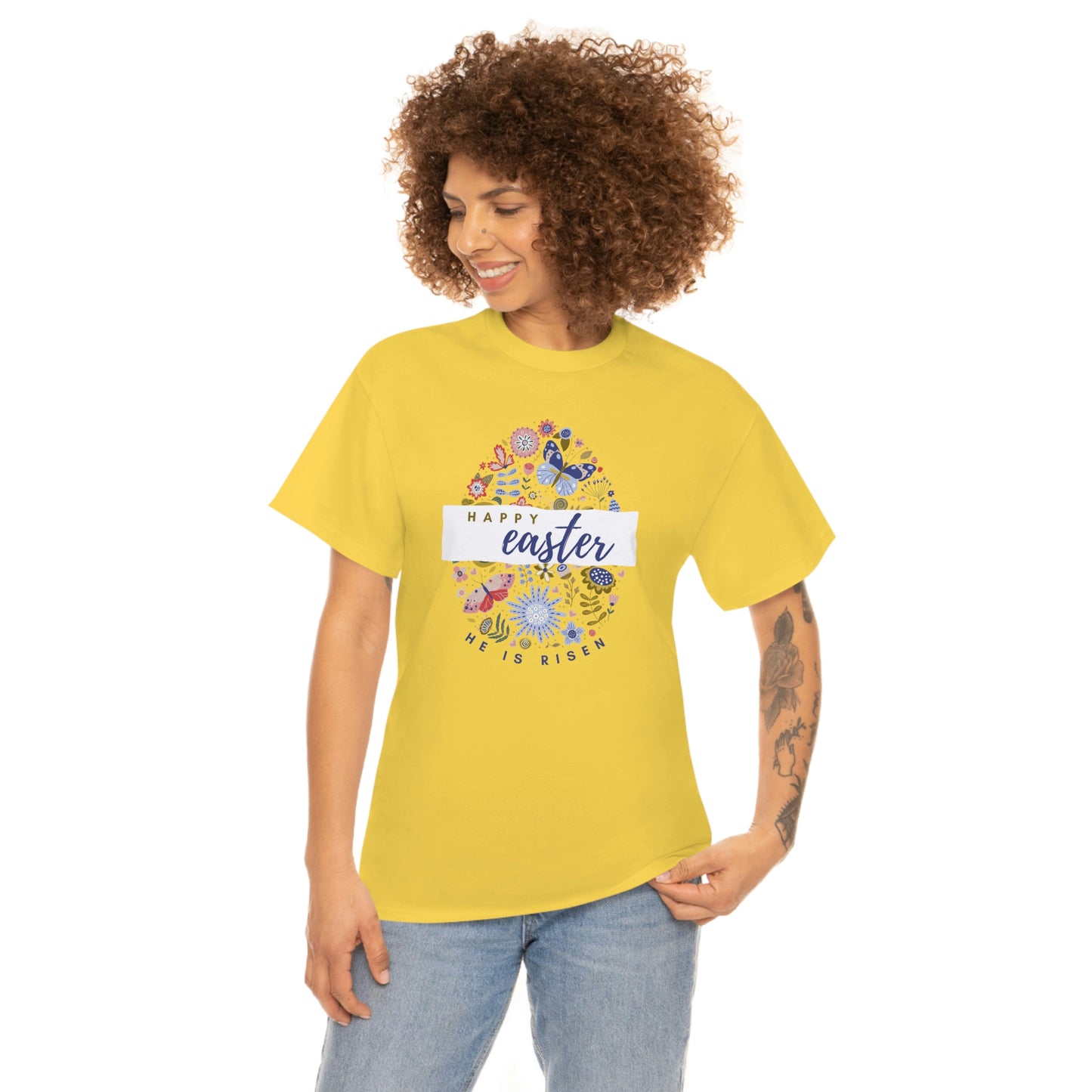 "Happy Easter" Unisex Heavy Cotton Tee