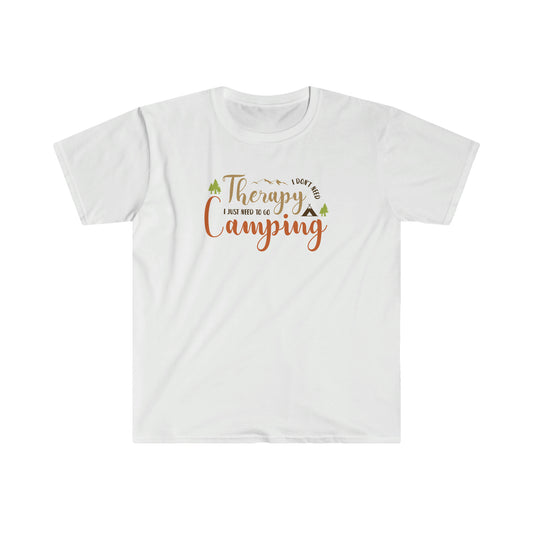 "Camping Is Therapy" Unisex Softstyle T-Shirt