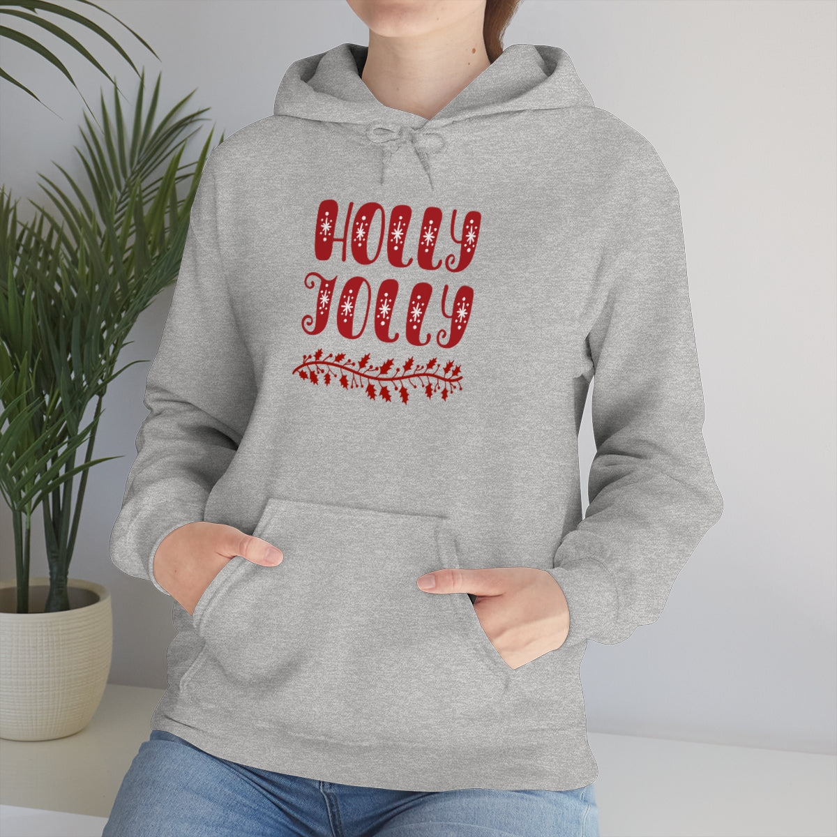 "Holly Jolly" Unisex Heavy Blend™ Hooded Sweatshirt