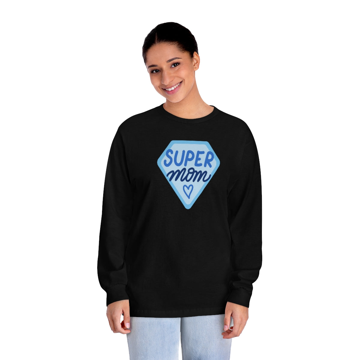 "Super Mom" Unisex Classic Long Sleeve T-Shirt