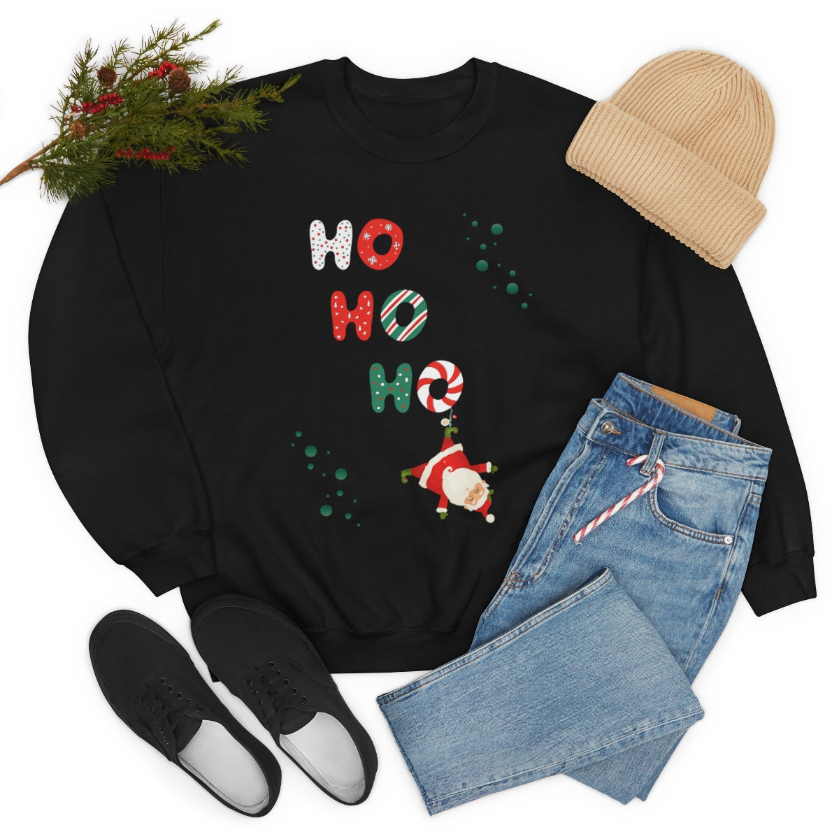 "Ho Ho Ho" Unisex Heavy Blend™ Crewneck Sweatshirt